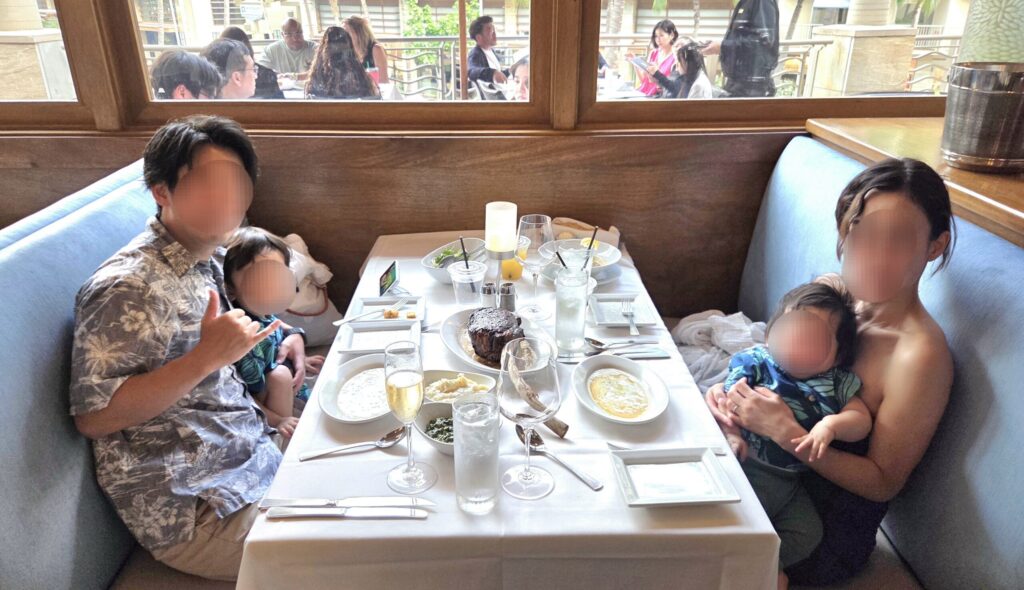 子連れハワイ旅行で楽しんだ誕生日ディナー